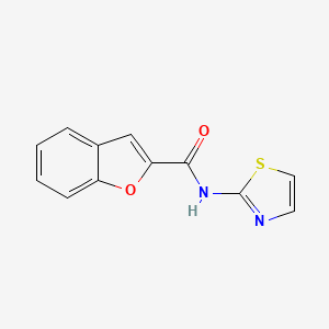 molecular formula C12H8N2O2S B5518809 N-1,3-thiazol-2-yl-1-benzofuran-2-carboxamide 