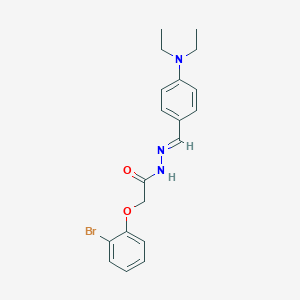 molecular formula C19H22BrN3O2 B5518888 2-(2-溴苯氧基)-N'-[4-(二乙氨基)亚苄基]乙酰肼 