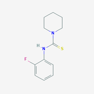 molecular formula C12H15FN2S B5518910 N-(2-氟苯基)-1-哌啶甲硫酰胺 CAS No. 4378-32-9