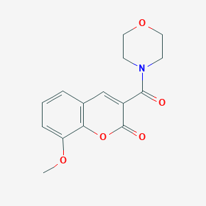 8-methoxy-3-(4-morpholinylcarbonyl)-2H-chromen-2-one