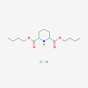 molecular formula C15H28ClNO4 B5518941 dibutyl 2,6-piperidinedicarboxylate hydrochloride 