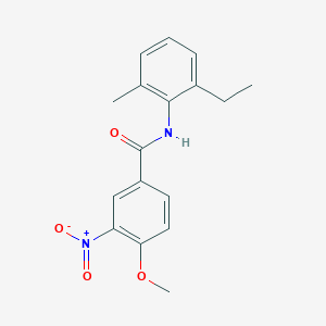 molecular formula C17H18N2O4 B5519001 N-(2-ethyl-6-methylphenyl)-4-methoxy-3-nitrobenzamide 