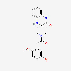 1-[(2,5-dimethoxyphenyl)acetyl]-1',4'-dihydro-3'H-spiro[piperidine-4,2'-quinoxalin]-3'-one