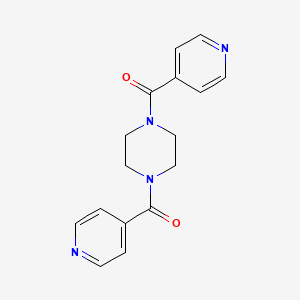 molecular formula C16H16N4O2 B5519056 1,4-二异烟酰基哌嗪 CAS No. 17433-18-0