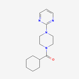 molecular formula C15H22N4O B5519071 2-[4-(环己基羰基)-1-哌嗪基]嘧啶 