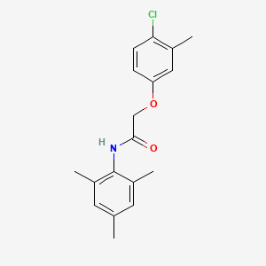 molecular formula C18H20ClNO2 B5519074 2-(4-chloro-3-methylphenoxy)-N-mesitylacetamide 