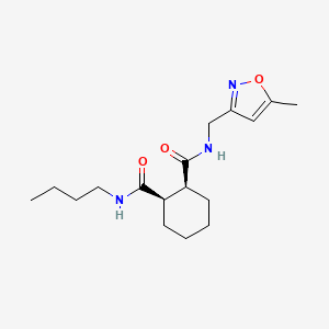 (1R*,2S*)-N-butyl-N'-[(5-methyl-3-isoxazolyl)methyl]-1,2-cyclohexanedicarboxamide