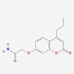 2-[(2-oxo-4-propyl-2H-chromen-7-yl)oxy]acetamide