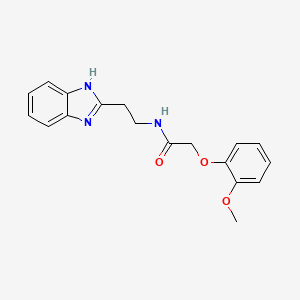 N-[2-(1H-benzimidazol-2-yl)ethyl]-2-(2-methoxyphenoxy)acetamide