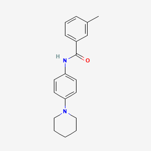 molecular formula C19H22N2O B5519180 3-甲基-N-[4-(1-哌啶基)苯基]苯甲酰胺 