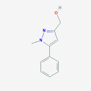 molecular formula C11H12N2O B055192 (1-甲基-5-苯基-1H-吡唑-3-基)甲醇 CAS No. 124344-98-5