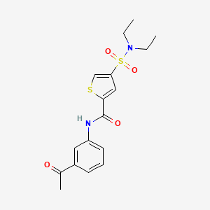 N-(3-acetylphenyl)-4-[(diethylamino)sulfonyl]-2-thiophenecarboxamide