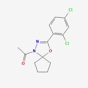 1-acetyl-3-(2,4-dichlorophenyl)-4-oxa-1,2-diazaspiro[4.4]non-2-ene