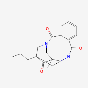 molecular formula C19H22N2O3 B5519244 1-methyl-14-propyl-3,12-diazatetracyclo[10.3.1.1~3,14~.0~5,10~]heptadeca-5,7,9-triene-4,11,15-trione 