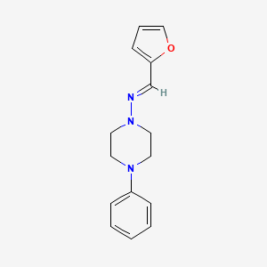 molecular formula C15H17N3O B5519339 N-(2-furylmethylene)-4-phenyl-1-piperazinamine 