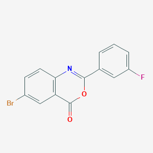 molecular formula C14H7BrFNO2 B5519366 6-bromo-2-(3-fluorophenyl)-4H-3,1-benzoxazin-4-one CAS No. 5761-13-7