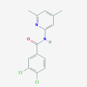 molecular formula C14H12Cl2N2O B5519384 3,4-dichloro-N-(4,6-dimethyl-2-pyridinyl)benzamide 