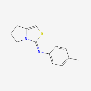 molecular formula C13H14N2S B5519404 6,7-dihydro-5H-pyrrolo[1,2-c][1,3]thiazol-3-ylidene(4-methylphenyl)amine 