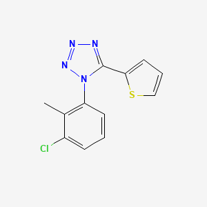 molecular formula C12H9ClN4S B5519457 1-(3-氯-2-甲苯基)-5-(2-噻吩基)-1H-四唑 