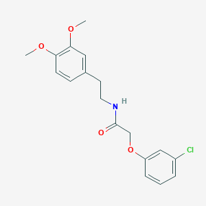 2-(3-chlorophenoxy)-N-[2-(3,4-dimethoxyphenyl)ethyl]acetamide