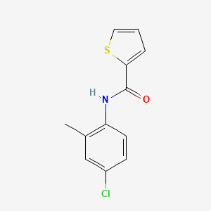 molecular formula C12H10ClNOS B5519569 N-(4-chloro-2-methylphenyl)-2-thiophenecarboxamide 
