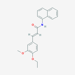 molecular formula C22H21NO3 B5519583 3-(4-ethoxy-3-methoxyphenyl)-N-1-naphthylacrylamide 