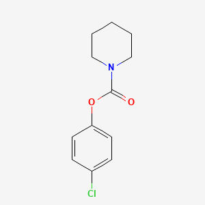 molecular formula C12H14ClNO2 B5519586 4-氯苯基 1-哌啶甲酸酯 