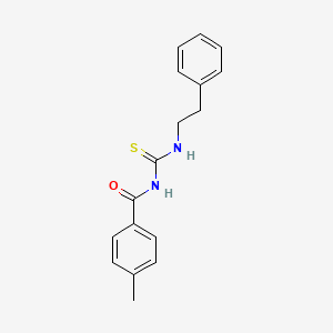 4-methyl-N-{[(2-phenylethyl)amino]carbonothioyl}benzamide