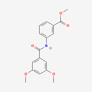 molecular formula C17H17NO5 B5519668 methyl 3-[(3,5-dimethoxybenzoyl)amino]benzoate 