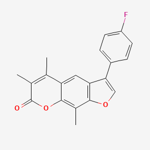 3-(4-fluorophenyl)-5,6,9-trimethyl-7H-furo[3,2-g]chromen-7-one