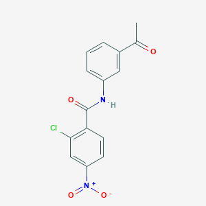 molecular formula C15H11ClN2O4 B5519787 N-(3-acetylphenyl)-2-chloro-4-nitrobenzamide 