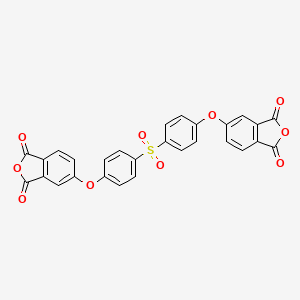 molecular formula C28H14O10S B5519821 5,5'-[磺酰基双(4,1-苯撑氧基)]双(2-苯并呋喃-1,3-二酮) 