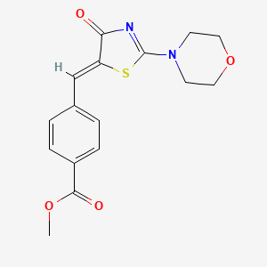 methyl 4-{[2-(4-morpholinyl)-4-oxo-1,3-thiazol-5(4H)-ylidene]methyl}benzoate