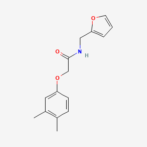 molecular formula C15H17NO3 B5519857 2-(3,4-dimethylphenoxy)-N-(2-furylmethyl)acetamide 