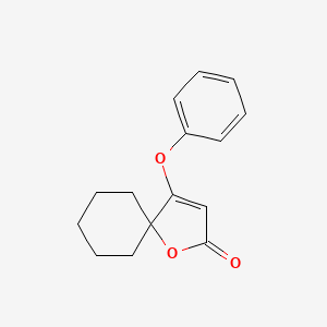 molecular formula C15H16O3 B5519880 4-phenoxy-1-oxaspiro[4.5]dec-3-en-2-one 