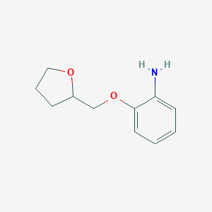 B055199 2-(Tetrahydrofuran-2-ylmethoxy)aniline CAS No. 111331-20-5