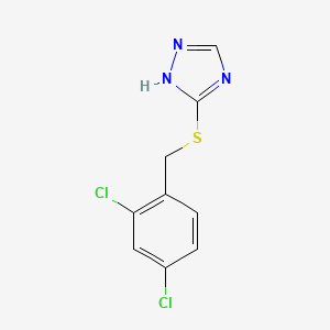 molecular formula C9H7Cl2N3S B5519924 5-[(2,4-dichlorobenzyl)thio]-1H-1,2,4-triazole CAS No. 5785-41-1