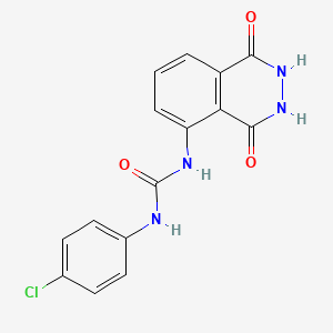 N-(4-chlorophenyl)-N'-(1,4-dioxo-1,2,3,4-tetrahydro-5-phthalazinyl)urea