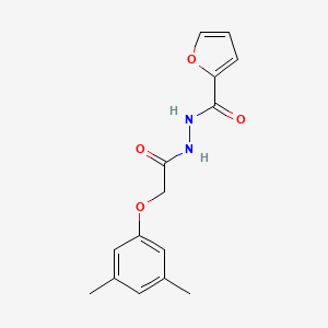 molecular formula C15H16N2O4 B5519980 N'-[2-(3,5-dimethylphenoxy)acetyl]-2-furohydrazide 