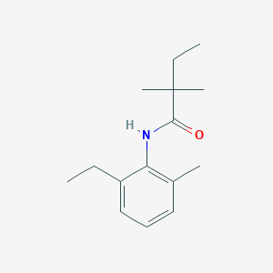 molecular formula C15H23NO B5520042 N-(2-乙基-6-甲基苯基)-2,2-二甲基丁酰胺 