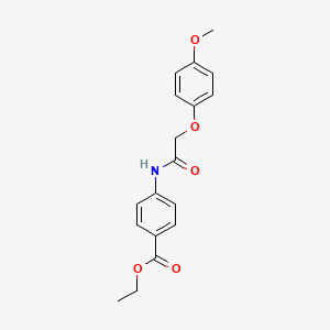 molecular formula C18H19NO5 B5520048 4-乙氧基苯氧基乙酰氨基苯甲酸乙酯 