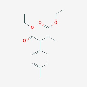 molecular formula C16H22O4 B5520068 diethyl 2-methyl-3-(4-methylphenyl)succinate 