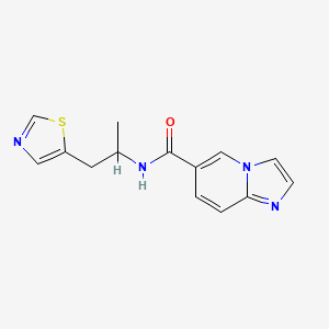 N-[1-methyl-2-(1,3-thiazol-5-yl)ethyl]imidazo[1,2-a]pyridine-6-carboxamide