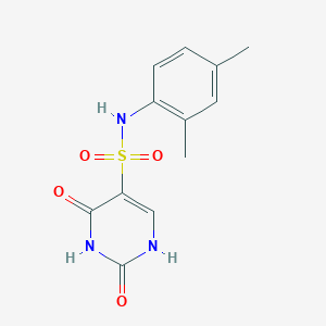 molecular formula C12H13N3O4S B5520100 N-(2,4-dimethylphenyl)-2-hydroxy-6-oxo-1,6-dihydro-5-pyrimidinesulfonamide 