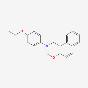 molecular formula C20H19NO2 B5520123 2-(4-ethoxyphenyl)-2,3-dihydro-1H-naphtho[1,2-e][1,3]oxazine 