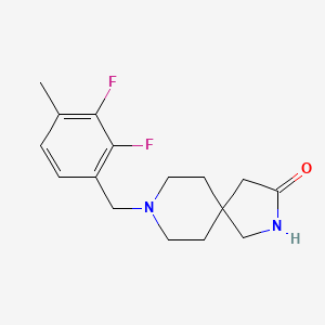 8-(2,3-difluoro-4-methylbenzyl)-2,8-diazaspiro[4.5]decan-3-one