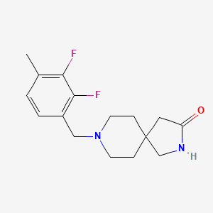 molecular formula C16H20F2N2O B5520126 8-(2,3-difluoro-4-methylbenzyl)-2,8-diazaspiro[4.5]decan-3-one 