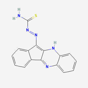 molecular formula C16H11N5S B5520165 11H-indeno[1,2-b]quinoxalin-11-one thiosemicarbazone 