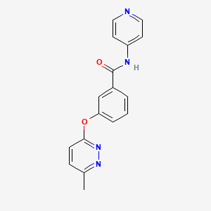 3-[(6-methyl-3-pyridazinyl)oxy]-N-4-pyridinylbenzamide