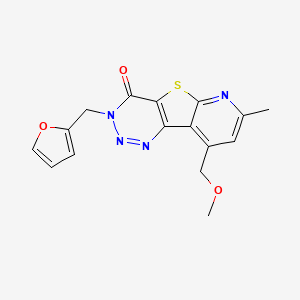 3-(2-furylmethyl)-9-(methoxymethyl)-7-methylpyrido[3',2':4,5]thieno[3,2-d][1,2,3]triazin-4(3H)-one